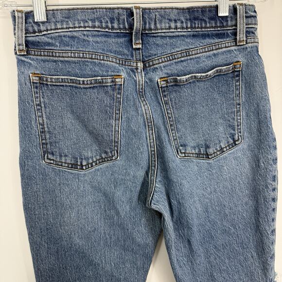 Abercrombie Fitch Skinny High Rise Jeans size 29/8 Destroyed Light Blue Denim - Picture 9 of 13